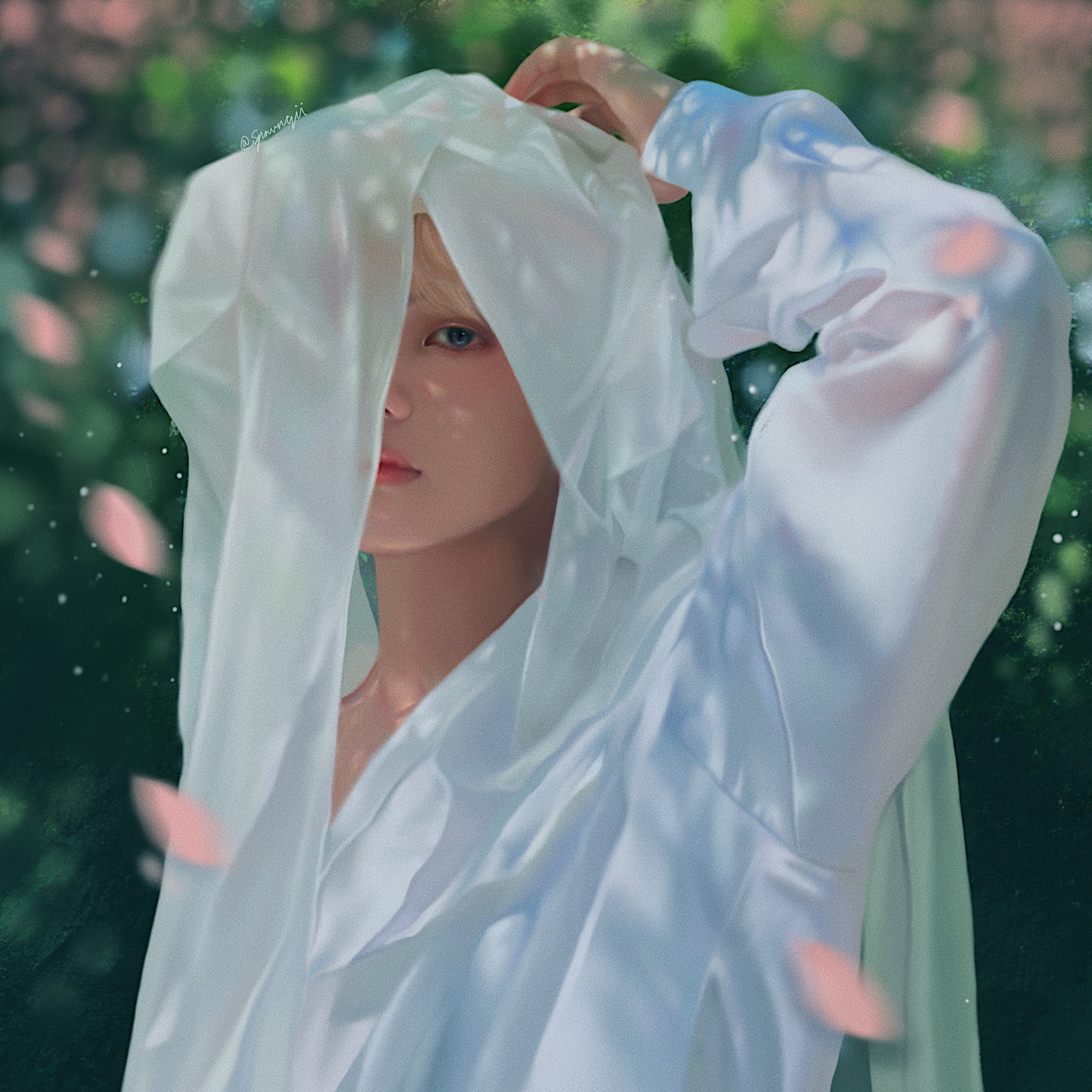 Under the veil, Taehyung fanart