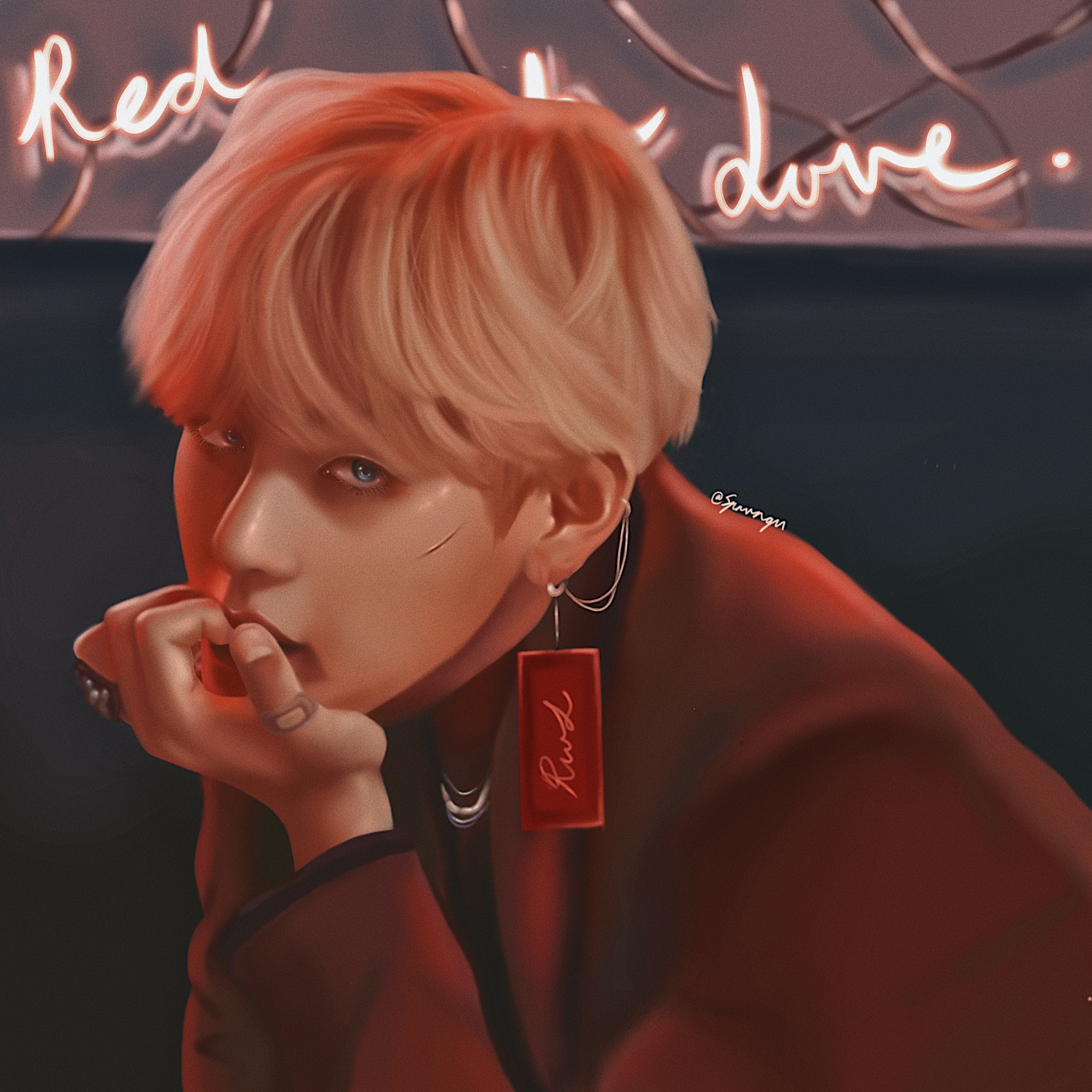 Red with love, Taehyung